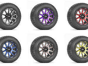 OFF ROAD WHEEL AND TIRE 4 3D-Modell