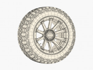 OFF ROAD WHEEL AND TIRE 4 3D-Modell