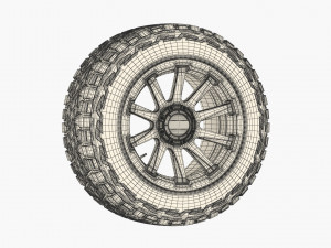 OFF ROAD WHEEL AND TIRE 4 3D-Modell