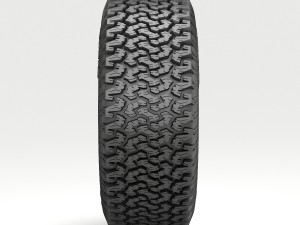 off road wheel and tire 3D 模型