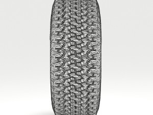 off road wheel and tire 3D 模型