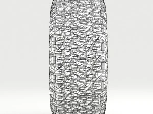 off road wheel and tire 5 3D Model