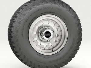 off road wheel and tire 5 3D Model