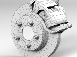 car disc brake 3D Модель