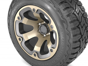 off road wheel and tire 2 3D Модель