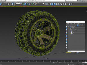 off road wheel and tire 2 3D Модель