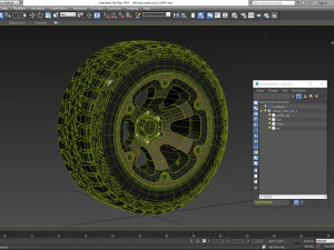 off road wheel and tire 2 3D Model