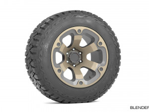 off road wheel and tire 2 3D Модель