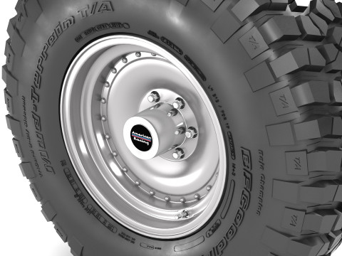 Off road wheel and tire 6 3D-Modell