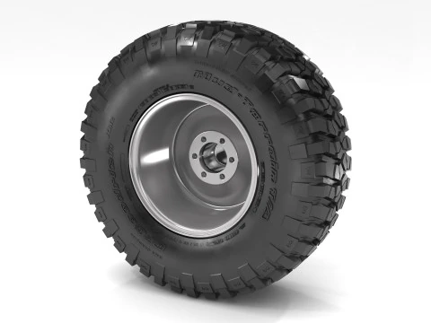 Off road wheel and tire 6 3D Model