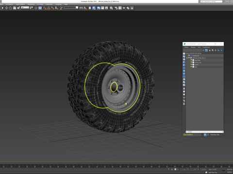 Off road wheel and tire 6 3D-Modell