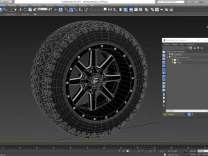 off road wheel and tire 7 3D Model