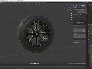 off road wheel and tire 7 3D Model