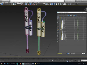 off road performance suspension shock 1 3D Model