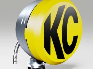 off road fog light 1 silver 3D Model