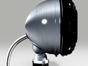 off road fog light 1 silver 3D Model