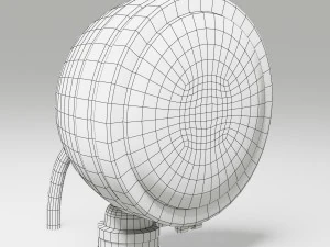 off road fog light 1 silver 3D Model