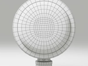 off road fog light 1 silver 3D Model