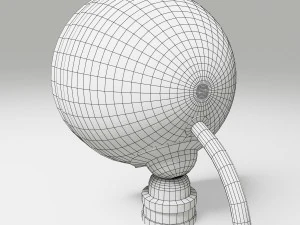 off road fog light 1 silver 3D Model