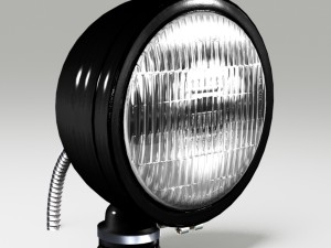 off road fog light 1 black Modelo 3D