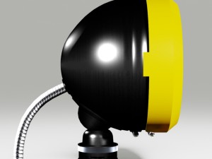 off road fog light 1 black Modelo 3D
