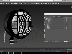 off road fog light 1 black Modelo 3D