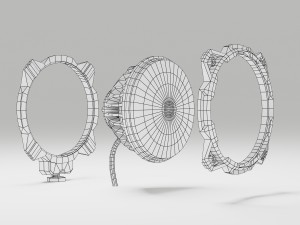 off road fog light 2 Model 3D