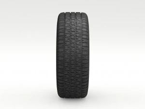 vintage wheel and tire 8 3D Model