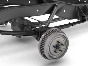 pickup truck chassis 2wd 3D मॉडल