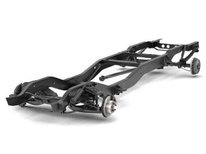 pickup truck chassis 2wd 3D Model