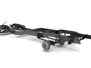 pickup truck chassis 2wd 3D मॉडल