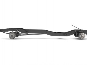 pickup truck chassis 2wd 3D मॉडल
