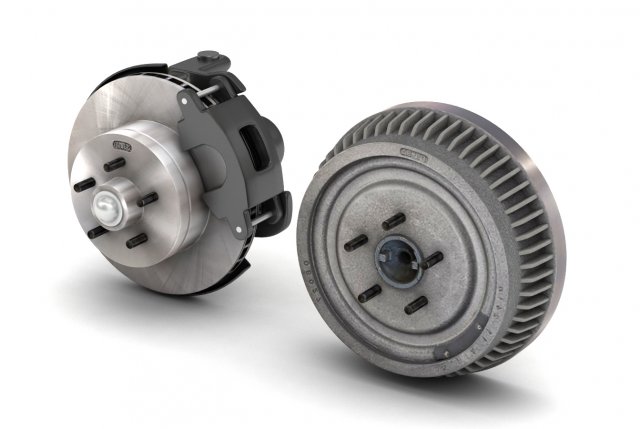 car-truck disc and drum brake Modello 3D .c4d .max .obj .3ds .fbx .stl .blend 