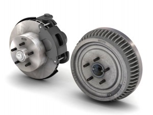 car-truck disc and drum brake 3D Model