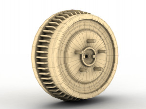 car-truck disc and drum brake Modello 3D