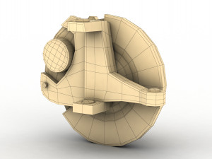 car-truck disc and drum brake Modello 3D