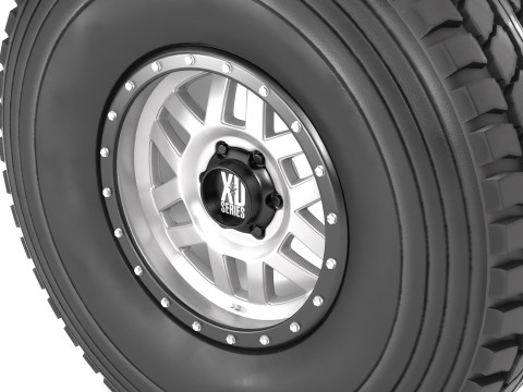 Off road wheel and tire 9 3D Модель