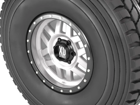 Off road wheel and tire 9 3D Model