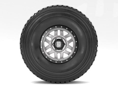 Off road wheel and tire 9 3D Модель