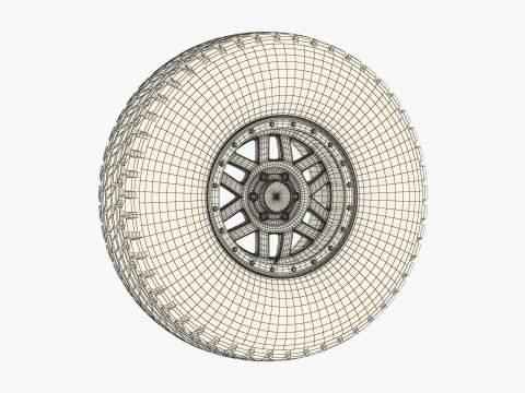Off road wheel and tire 9 3D Модель