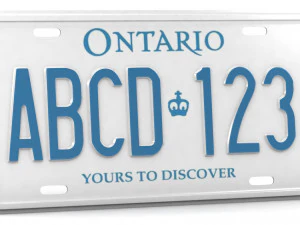 car license plate 3D Model