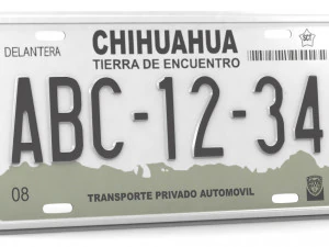 car license plate 3D Model