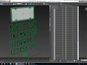car license plate 3D Model