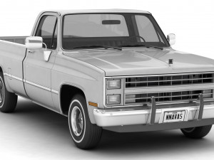 generic pickup truck 1 Modelo 3D