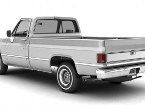 generic pickup truck 1 3D Model