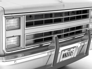 generic pickup truck 1 3D Model