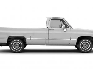 generic pickup truck 1 3D Model