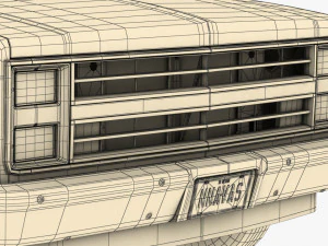 generic pickup truck 1 3D Model