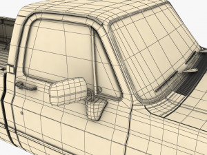 generic pickup truck 1 Modelo 3D