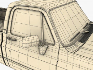 generic pickup truck 1 3D Model